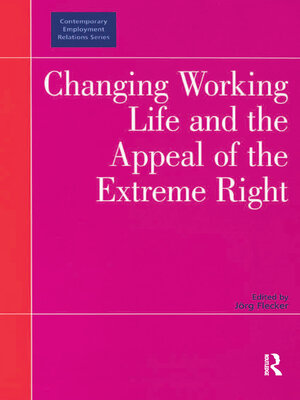 cover image of Changing Working Life and the Appeal of the Extreme Right